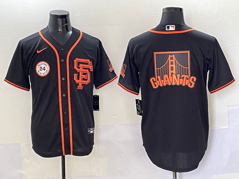 Men San Francisco Giants Blank Black Game 2025 Nike MLB Jersey style 8